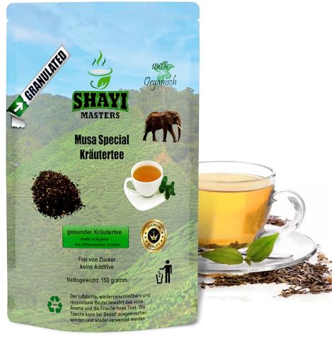 Tee Basen Kräutertee Mischung lose 150 g-Immunsystem stärkend, entgiftend, verdauung, zucker- und kalorienfrei - Ideal als Geschenk für Teeliebhaber