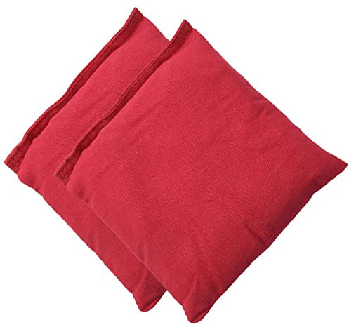 Cornhole-Sitzsäcke für Kinder im Freien, 15 x 15 cm, Rot, 2 Stück