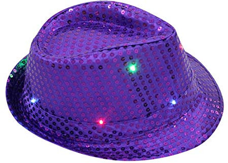 Modische Baseballmütze für Damen und Herren, lässiger Hut, ausgefallene LED-Pailletten, bunt, Party, Licht, Tanzkleid, blinkend, Unisex, Baseballmütze, Gürteltier, mehrfarbig, One size