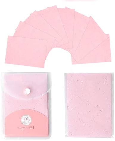 160 Counts Oil Blotting Sheets for face, Blotting Paper for Oily Skin Care, Oil Absorbing Sheets, Makeup Blotting Paper Facial Tissue, Large 10cmx7cm