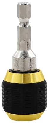 BGTEC 6.35mm tige hexagonale Embout à verrouillage rapide et tige de connexion autobloquante Foret pour tige de connexion Adaptateur de mandrin de perçage Outils électriques 60mm