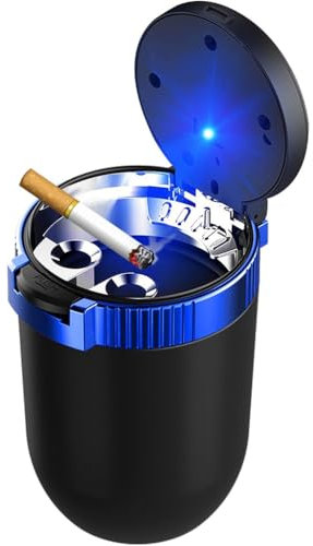 PYSyansu Auto Aschenbecher für Seat Leon Estate 2013-2021 Tragbarer Reise Auto Aschenbecher Easy Clean Up für Autos Van Outdoors Camping