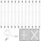 YSWOVUO 12 Pièces Tendeur Drap Housse, 30-130 cm Attache Drap Housse Réglable, Elastique Pince Drap Housse pour Draps, Matelas, Planche à Repasser, Canapé