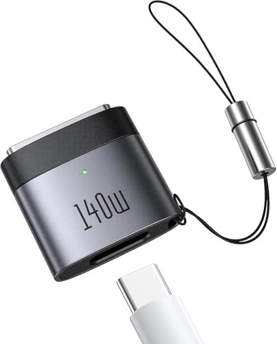 Mcdodo USB C auf Magsafe 3 Magnet Adapter 140W USB C auf Mag-Safe 3 Kabel Schnellladung Magsafe 3 kompatibel mit MacBook Pro M1 2021/M2 2023(14”/16”),MacBook Air M2 (13''/15”), M3/M3 Pro/M3 Max 2024
