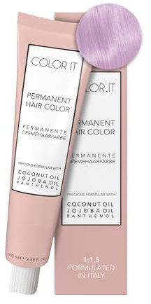 COLOR.IT by BM - Permanente Haarfarbe in Salonqualität, 100ml (10SV Hell Lichtblond Silber Violett, 1er Pack)