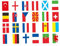 24 Country Flags Banner 2021 Europäische Fußballmeisterschaft Bunting Hanging Decor Large