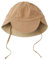 Cloby CBY-SH3-PBSB Sonnenhut mit Nackenschutz - wendbar - UV-Schutz (UPF 50+) - Peanut Brown/Sandy Beach beige (Gr. 18-36 Monate)