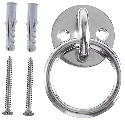 Hemobllo Feste Disk Decke Haken Riemen Feste Gadget Hängen Gym Heavy Duty Haken Suspension Luft Silber