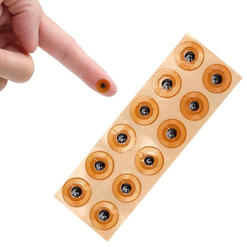12PCS Mini NFC Aufkleber 1CM NFC Tag Sticker Wasserdicht NTAG213 FPC Aufkleber Tags NFC Sticker Programmierbar NFC Chip NFC Karten RFID Tag für allen Mobiltelefonen und Smart Geräten mit NFC Funktion