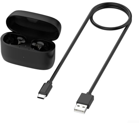 Ladehülle für JABRA für Elite 3 für Elite 4 Active für Elite 5 kabellose Ohrhörer, Ladebox, Ersatzzubehör, schwarz (schwarz M026)