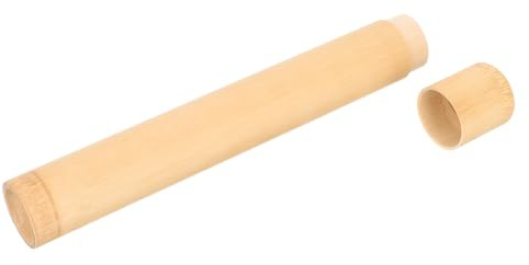 SOESFOUFU Étui Porte-Brosse à Dents en Bambou Portable et Protecteur pour Voyage et Déplacement, Tube Naturel Léger Famille Affaires