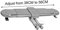Attachcooking BBQ Stainless Steel Replacement Parts Adjustable Universal BBQ Grill Oblong Tube Burner(Adjust from 38CM to 56CM)