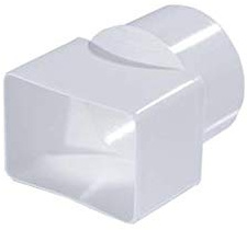 Adaptateur Cylindrique blanc PVC diam 100