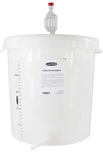 Cocinista Cubo fermentador con Grifo y válvula - 30l