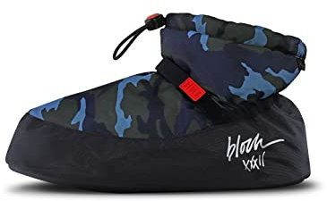 Bloch Stivaletti riscaldati alla Caviglia, Donna, Motivo Mimetico Blu, Small