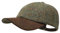 Borges & Scott Munro Baseball Cap - 100% Wolle - Harris Tweed – Schirm aus Nubuk Leder - Feld Herringbone