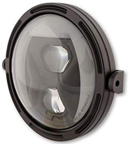 HIGHSIDER 7 Zoll Motorrad LED Scheinwerfer Frame-R1 Typ 8, E-geprüft (seitliche Befestigung)