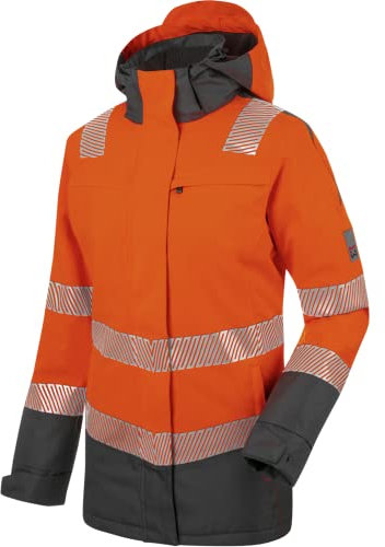 WÜRTH MODYF Warnschutz Parka Neon – hochwertige & reflektierende Arbeitsjacke in Größe – winddicht, atmungsaktiv & wasserdicht (10.000 mm WS) – in orange - Größe 3XL