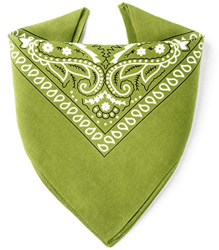 Karl Loven Bandana 100% Baumwolle Premium-Qualität für Damen Herren Halstuch Kopftuch original Paisley Muster Headwear Haar Schal Ansatz Handgelenk Kopf Biker