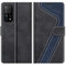 MOBESV Hülle für Xiaomi Mi 10T / Mi 10T Pro Handyhülle, Lederhülle mit Kartenfach, Klapphülle mit Ständer, Flip Case Handytasche Schutzhülle, Modisch Schwarz