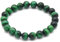 MINERAL MIRACLES Armband, runde Perlen, 8 mm, Naturstein, französische Handwerkskunst, mehr als 60 Auswahlmöglichkeiten (Tigerauge grün 8 mm)