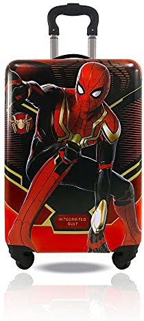 Fast Forward Lizenziertes Hartschalen-Trolley für Kinder., Spiderman No Way Home 50,8 cm,