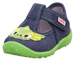 Superfit Jungen Spotty Hausschuhe, Blau Grün 8030, 22 EU