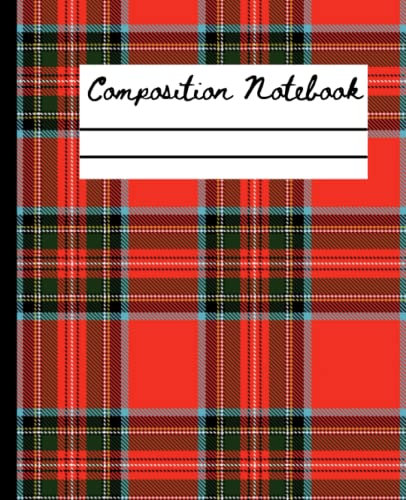 Plaid School Composition Notebook