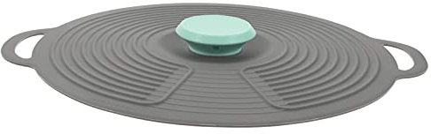 HEMOTON Silikon Topfdeckel Universal Pfanne Wok Deckel Kochtopfdeckel Speiseglocke Tellerglocke Universaldeckel für Topf Bratpfanne Eisenpfanne Topf Pizza Steak Cheese Lebensmittel Abdeckung