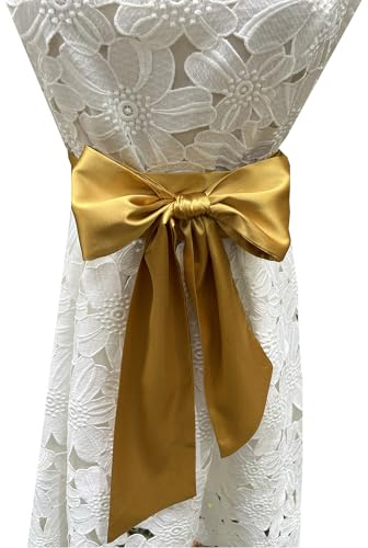 LORDRIE Cinturones de satén para mujer, vestidos de dama de honor, cinturones de cintura para ocasiones especiales