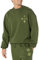 Amazon Essentials Herren Sweatshirt mit Rundhalsausschnitt und übergroßer Passform (erhältlich in Big & Tall), Dunkles Olivgrün, XL