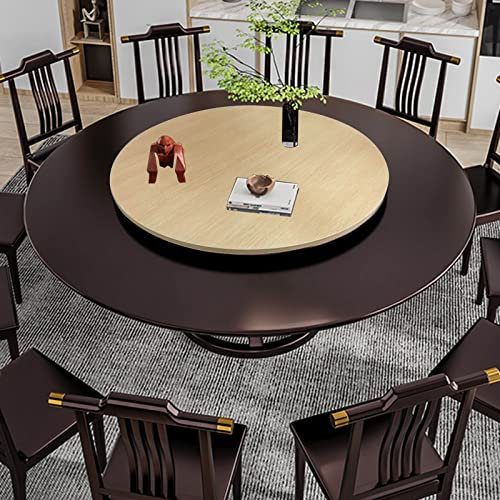 Lazy Susan Bandeja De Servicio, Plato Giratorio Redondo Para Mesa De Comedor, Tabla Rotativa De Madera, Bandeja De Placa Giratoria, Pantalla De Cocina Bandeja Giratoria ( Color : B , Size : 70cm-28in