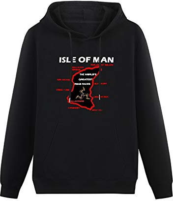 Lightweight Hoodie Maglia Moto Tourist Trophy Isle of Aglietta Cotton Blend Sweatshirts Black XXL