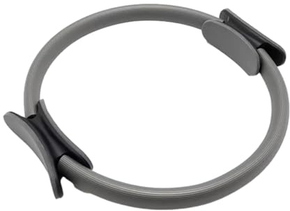 ICDKOYK Cerchio per yoga cinetico da donna, strumento di ginnastica durevole ed ecologico per allenamento pilates, accessori per pilates TPE, grigio, 37.5 * 3.5 cm