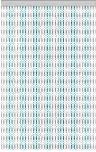 OGORI Aluminium Chain Curtain 90x210cm Chain Door Screen, Metal Fly Screens Home Door Curtain Insect Bug Door Chain Blinds for Doorways Decoration-Blue