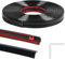 Moulure décorative autocollante - 10 m - Pour miroir, mur, plafond, sol, armoire, carrelage, bords, moulures, moulures, décoration d'intérieur - Noir