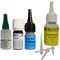 Ber-Fix Schweißnaht-Set XS Primer & Füllstoff für Kunststoff, PVC, ABS, GFK, Metall, PE, PP, Silikon 5g Kleber + 15g Granulat Schwarz schwarz, 5ml Primer, 5g Reiniger - Inkl. 3 Spitzen