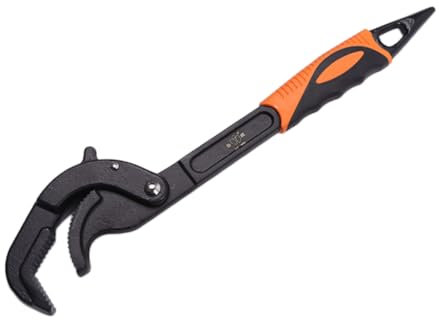 HOMSFOU Multifunctional Heavy Duty Adjustable Spanner Open End Metric Wrench Wide Jaw Universal Wrench Sink Basin