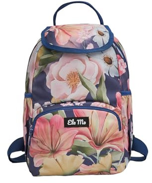 Ela Mo Mini Rucksack Damen - Klein. elegant. super handlich - Rucksack Handtasche als idealer Begleiter für jede Gelegenheit (Orange Lily)