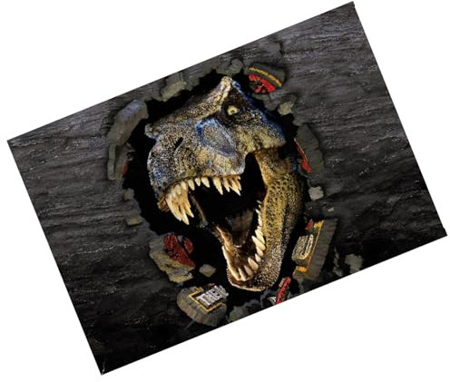 Metallschild Jurassic Park Filmposter Dinosaurier Horror Blechschild Aluminium Plakette Kino TV Film Wohnzimmer Schlafzimmer Kunst Tür Männerhöhle T-Rex Wand Tyrannosaurus D4 ca. A6 Größe 150 x 100 mm