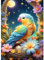 GDYEEH 5D Papagei Diamant Painting Pictures, DIY Blumen Diamant Art Painting Kits, Traumland Diamond Painting Set for Adults Anfänger, Mosaic Making, Diamond Painting for Home Decor 30x40cm