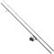 DAM Charger Carp FD Combo, Süßwasserangler Angelrute Rolle Karpfenfische, Starkes Leichtgewicht vielseitig, schwarz grau, 3.66m mäßig schnelle Rute, 6000er Rolle