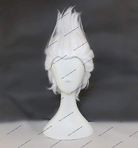 Uearlid Wig Anime Cosplay Perücke Rick Morty Rick Sanchez Cosplay Perücken Kurze synthetische Haare Hitzebeständige Perücken + Perücke Kappe