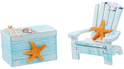 Warmhm 2St Strandkorb-Set Mini-Strandkorb Stranddekoration für zu Hause Zuhause dekorativ büro Dekoration Office Decoration mediterrane stuhlverzierung Mini-Stuhl-Modell-Ornament Bambus