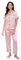 TeJoyce Ensemble de Pyjama Femme en Satin de Soie, Vêtements de Nuit d'été, Boutonnée à Manches Courtes et Pantalon, Tenue de Maison Deux Pièces Légère et Confortable pour Femme (Rose, L)