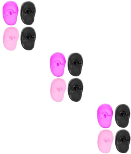 SAFIGLE 3 Sätze Silikon Ohrenschützer Zum Haarefärben Hohes Schwimmen Weiche Ohrabdeckungen Dusch Ohrabdeckung Gehörschutz Färben Spa Abdeckungen Für Die Dusche 4 Stück * 3