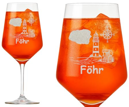 Valhalla 1x Weinglas Föhr mit eleganter Gravur spülmaschinenfest 350 ml | Weinglas, elegante Gravur, spülmaschinenfest, 350 ml Fassungsvermögen, für Rot-, Weiss- und Roséweine, soziale Werte, Inklusi