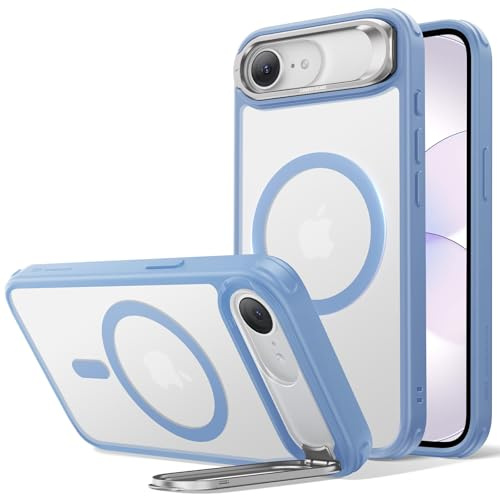 ESR für iPhone 17e/16e Hülle Flex-Ständer, für MagSafe, Mattes Blau | Vergilbungsschutz, 3X Militär-Sturzschutz, Magnetische Handyhülle, Air Guard Ecken, Kratzfest