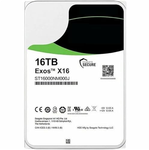 WBOBKO FOR 16TB 14TB 10TB 8TB 6TB 4TB 2TB EXOS 3.5 SATA3 NAS Hard Drive 6GB/s 7200RPM(16TB ST16000NM000J)