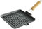 KING HOFF Gusseisenpfanne Grill Pfanne mit Holzgriff Induktion geeignet